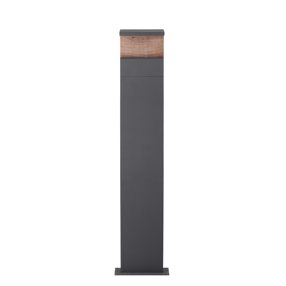 HEITRONIC 13-W-LED-Standleuchte MANAO, 700 lm, 3000 K, Aluminium, Holzdekor, IP65, 100 cm