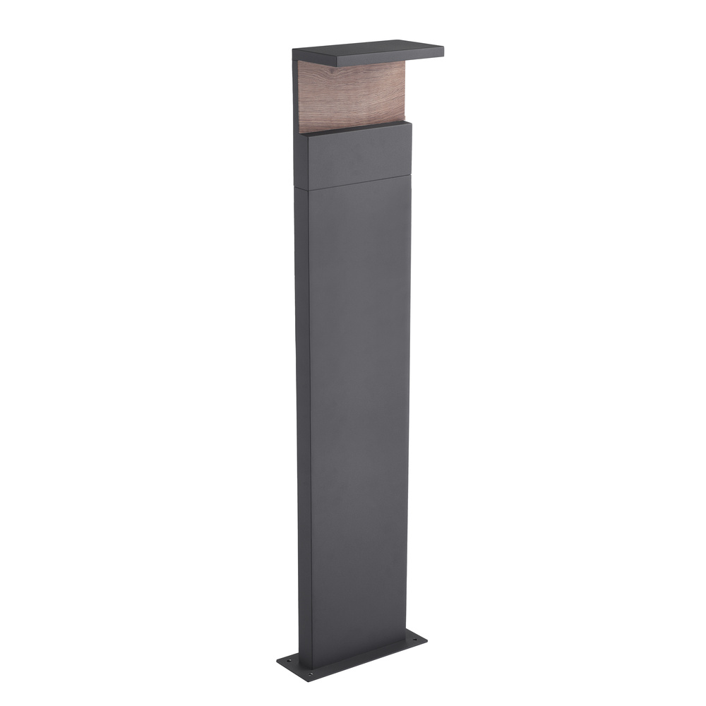 HEITRONIC 13-W-LED-Standleuchte MANAO, 700 lm, 3000 K, Aluminium, Holzdekor, IP65, 100 cm