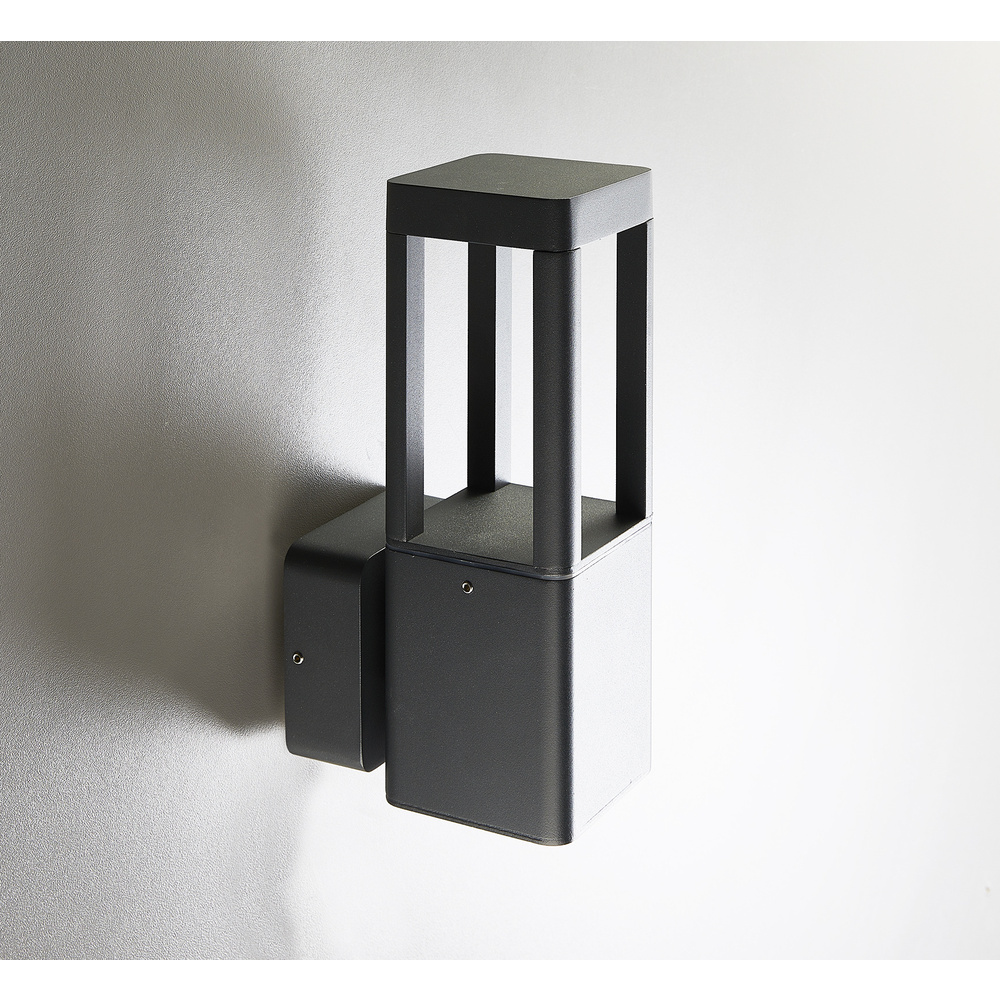 HEITRONIC 8,5-W-LED-Wandleuchte TOSKANA 2, 430 lm, 3000 K, Aluminium, IP65