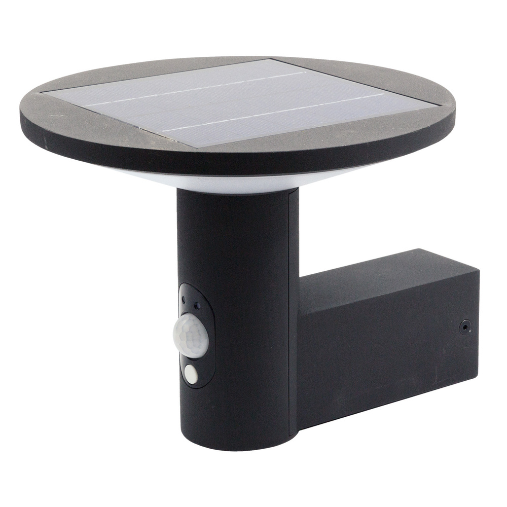 HEITRONIC Solar-LED-Wandleuchte KARINA, 210 lm, 3000 K, Aluminium, Akku, Bewegungssensor, IP54