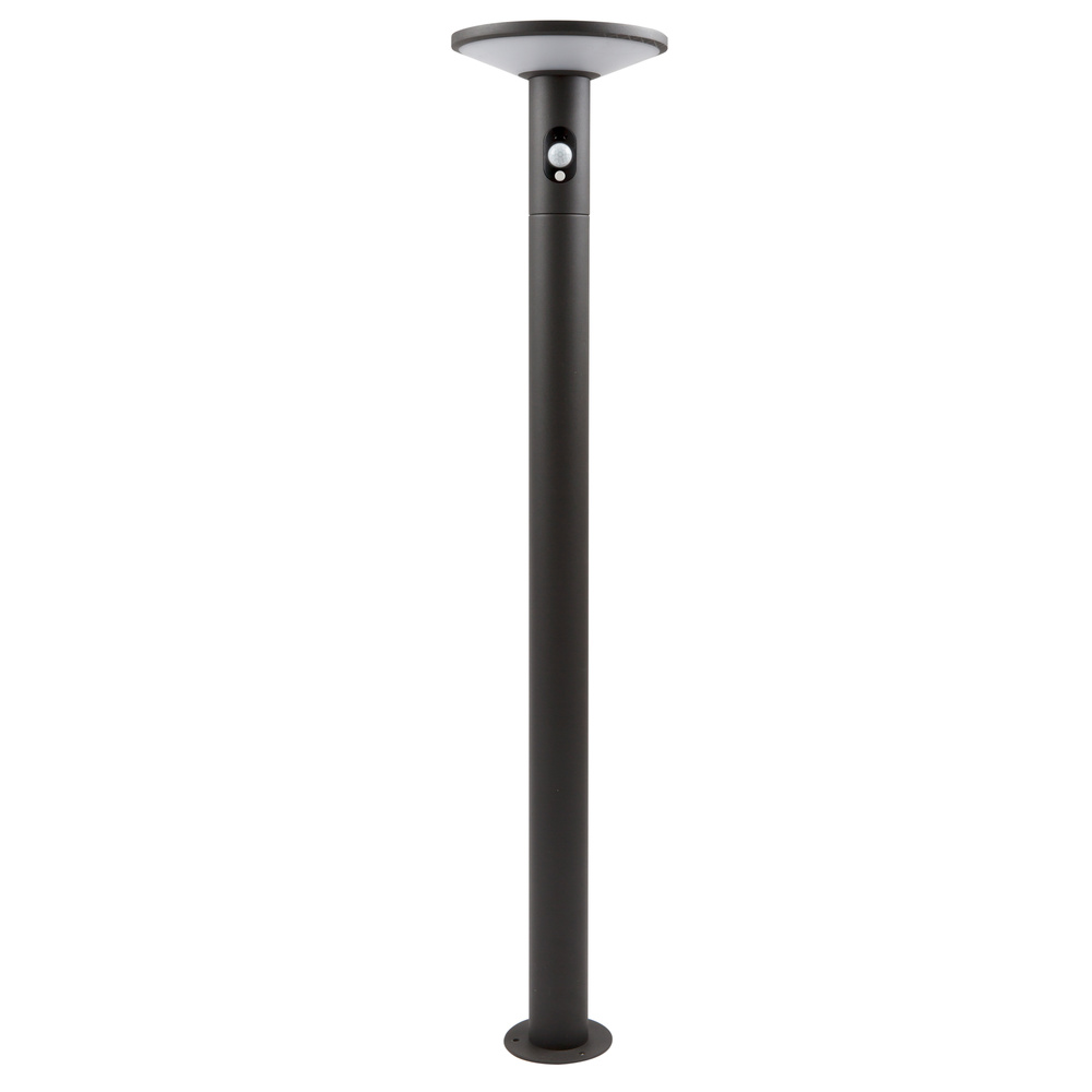 HEITRONIC Solar-LED-Standleuchte KARINA, 210 lm, 3000 K, Aluminium, Akku, Bewegungssensor, IP54