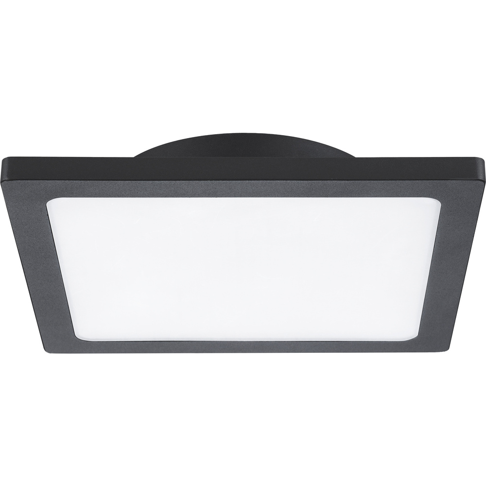 HEITRONIC 15-W-LED-Wand-/Deckenleuchte TELLA, 1000 lm, 3000 K, Aluminium, opale Abdeckung, eckig