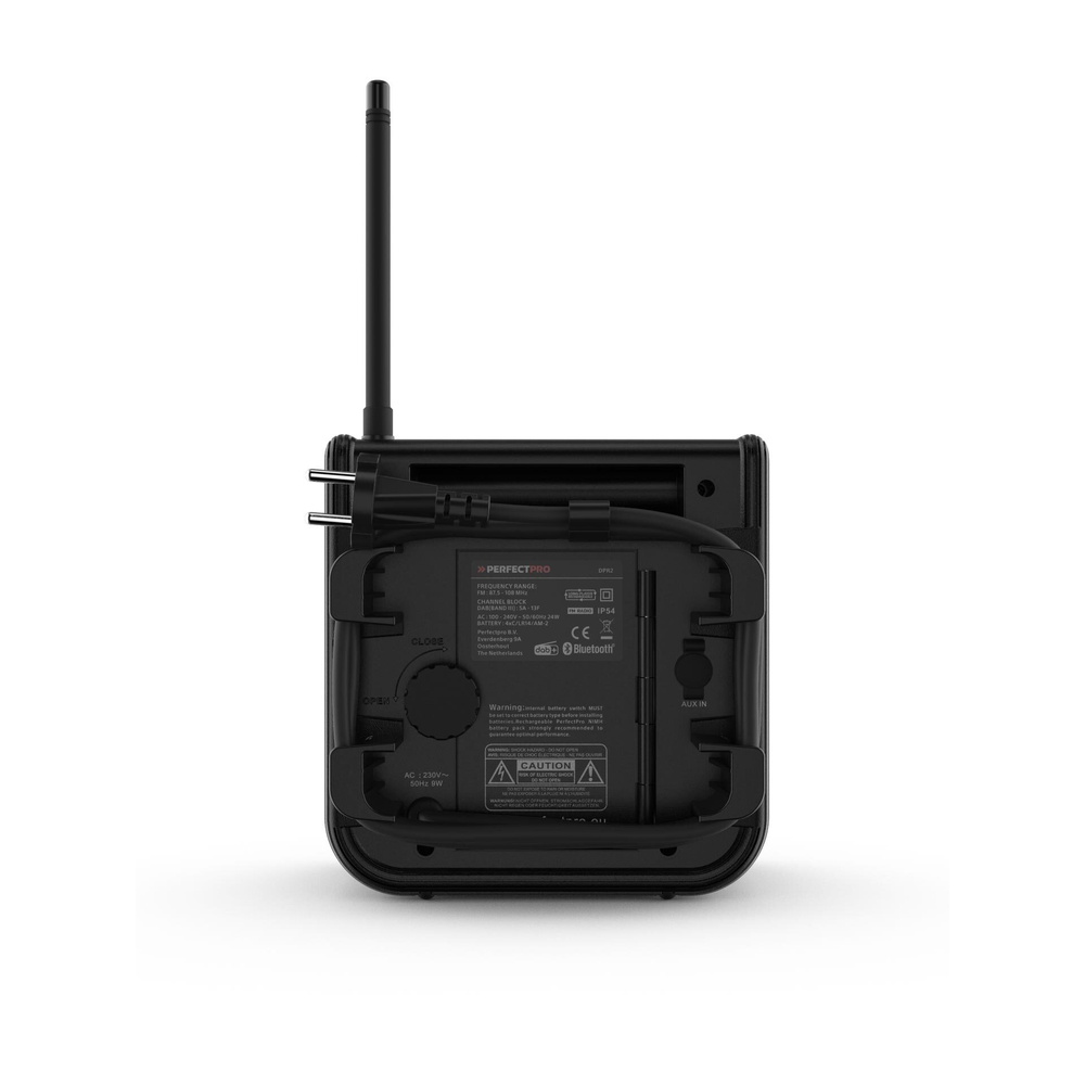 PerfectPro Portables Outdoor-/Baustellenradio DABPRO, DAB+/UKW, Bluetooth-Streaming, Stereo-Pairing
