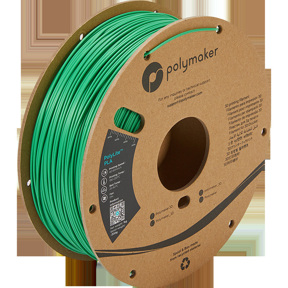 Polymaker PLA-Filament PolyLite, grün, 1,75 mm, 1 kg