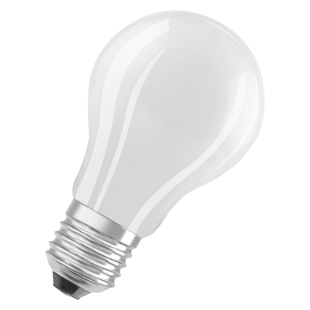 OSRAM Hocheffiziente 4-W-LED-Lampe A60, E27, 840 lm, warmweiß, 3000 K, matt, 210 lm/W, EEK A