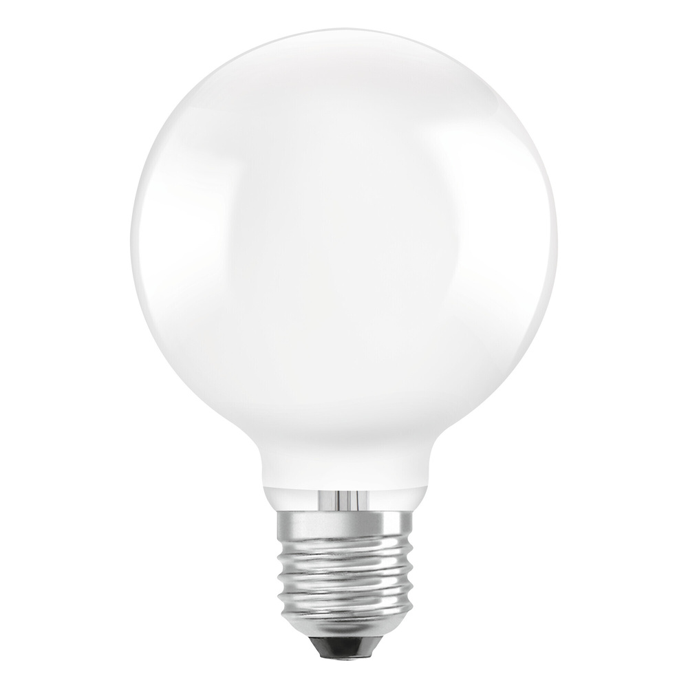 OSRAM Hocheffiziente 4-W-LED-Lampe GLOBE95, E27, 840 lm, warmweiß, 3000 K, matt, 210 lm/W, EEK A