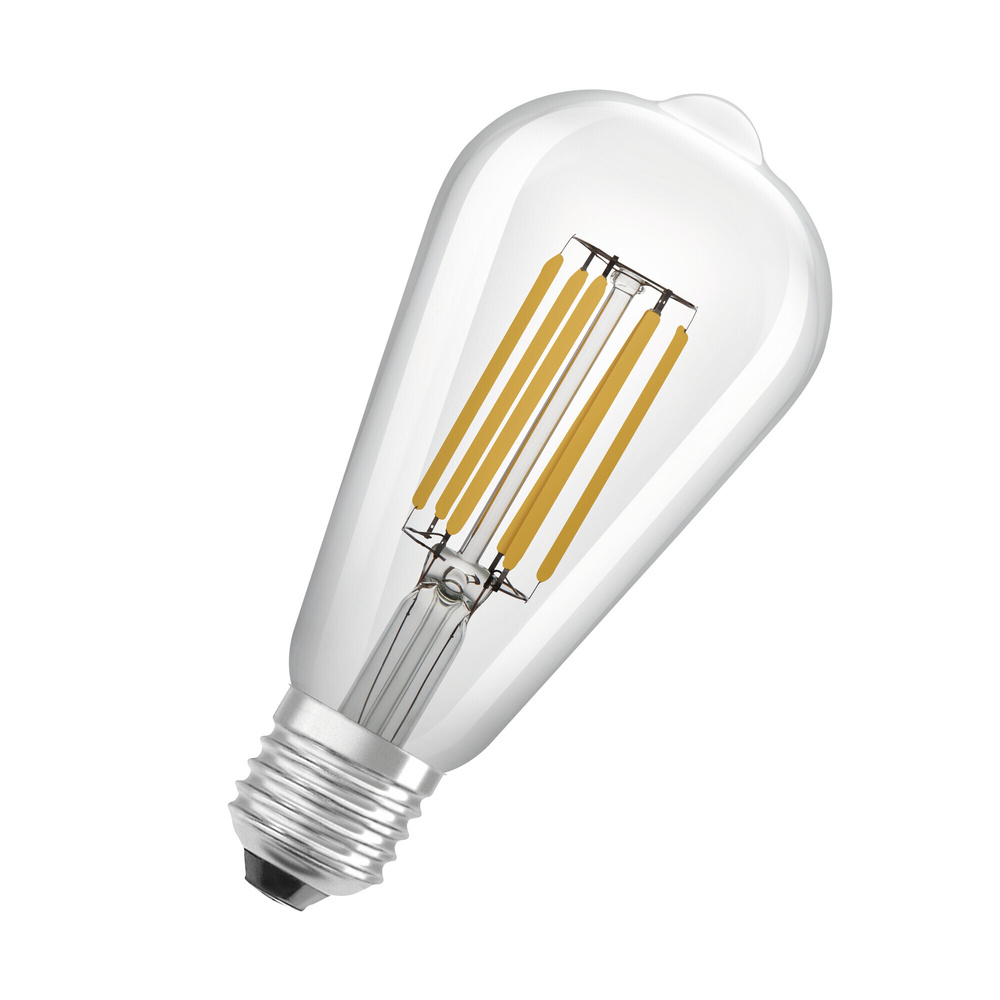 OSRAM Hocheffiziente 4-W-Filament-LED-Lampe EDISON60, E27, 840 lm, warmweiß, 3000 K, 210 lm/W, EEK A