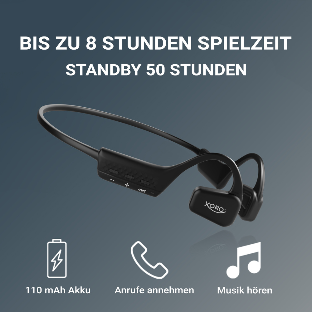 XORO Open-Ear-Kopfhörer KHB 35, Richtschall, Bluetooth 5.2, integriertes Mikrofon