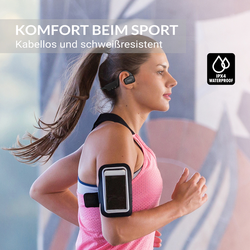 XORO Open-Ear-Kopfhörer KHB 35, Richtschall, Bluetooth 5.2, integriertes Mikrofon