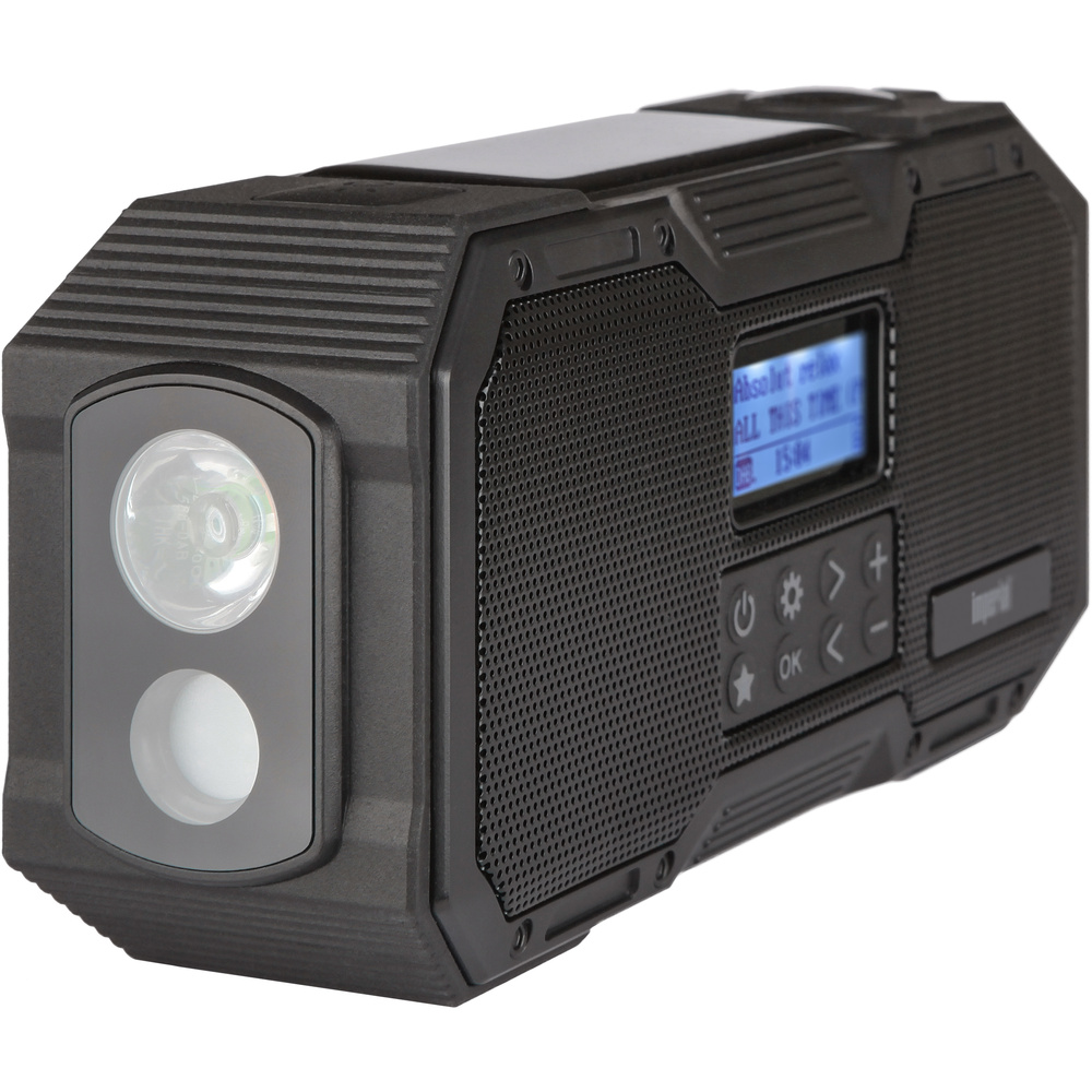 Imperial Kurbelradio OR1, UKW/DAB+, Solar-Panel, Handkurbel, Akkubetrieb, LED-Leuchte, Bluetooth