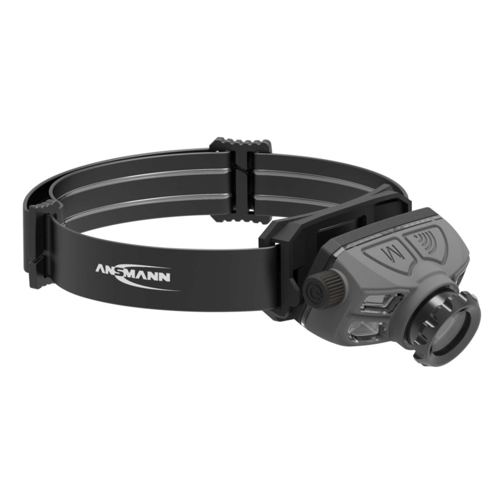 Ansmann LED-Stirnleuchte HD450FRS, Gestensteuerung, Stufenloses Dimmen, 450 lm, IP65