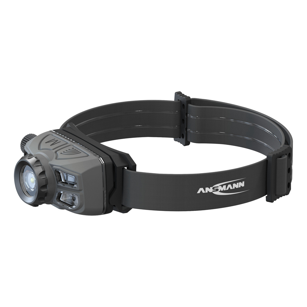 Ansmann LED-Stirnleuchte HD450FRS, Gestensteuerung, Stufenloses Dimmen, 450 lm, IP65