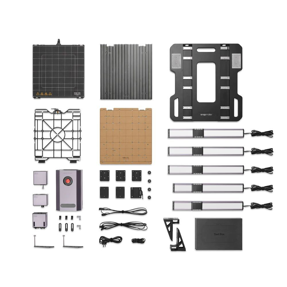 Snapmaker 3-in-1-3D-Drucker Artisan, Doppelextrusions-3D-Druck, 200-W-CNC-Fräse, 10-W-Lasermodul