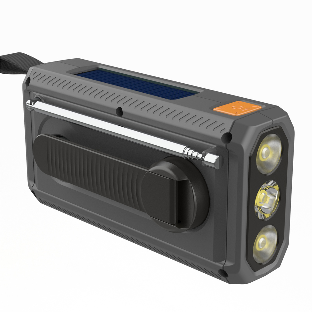 Reflexion Kurbelradio TRA562DAB, Solar-Panel, Handkurbel, Akkubetrieb, Taschenlampe, Bluetooth