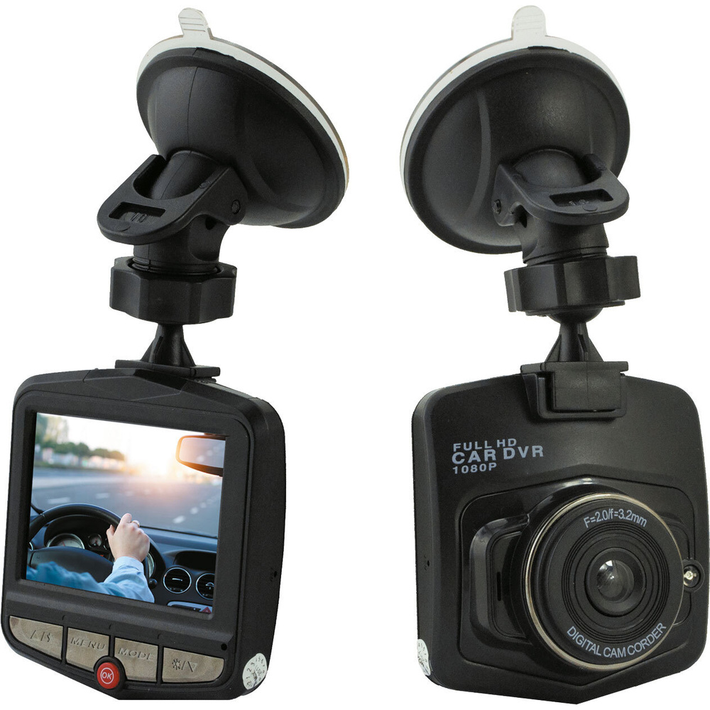 Denver Kfz-Dashcam CCT-1230, 720p, 5 MP, 6,1-CM-LC-Display (2,4"), 60°-Aufnahmewinkel