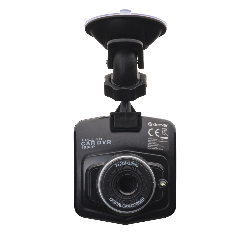 Denver Kfz-Dashcam CCT-1230, 720p, 5 MP, 6,1-CM-LC-Display (2,4"), 60°-Aufnahmewinkel