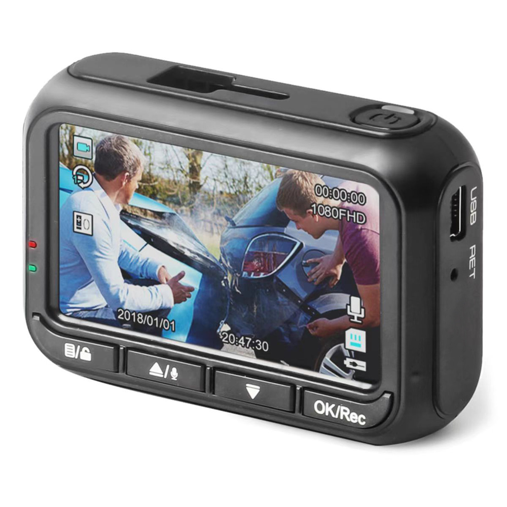 Denver Kfz-Dashcam CCT-2008, 1080p, 12 MP, 6,22-cm-IPS-Display, 120°-Weitwinkel