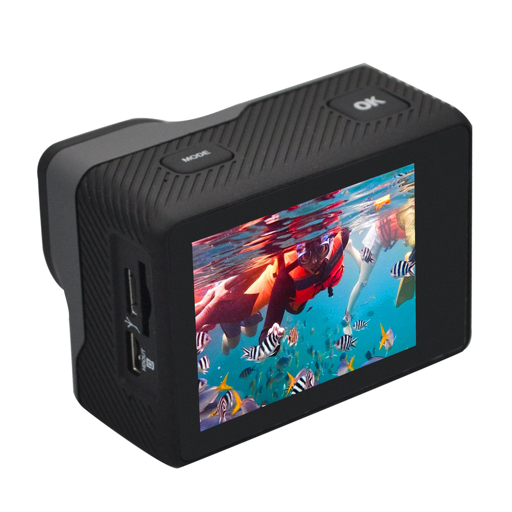 Denver WiFi-Action-Cam ACK-8062W, 4K, 5,08-cm-Display, IP68