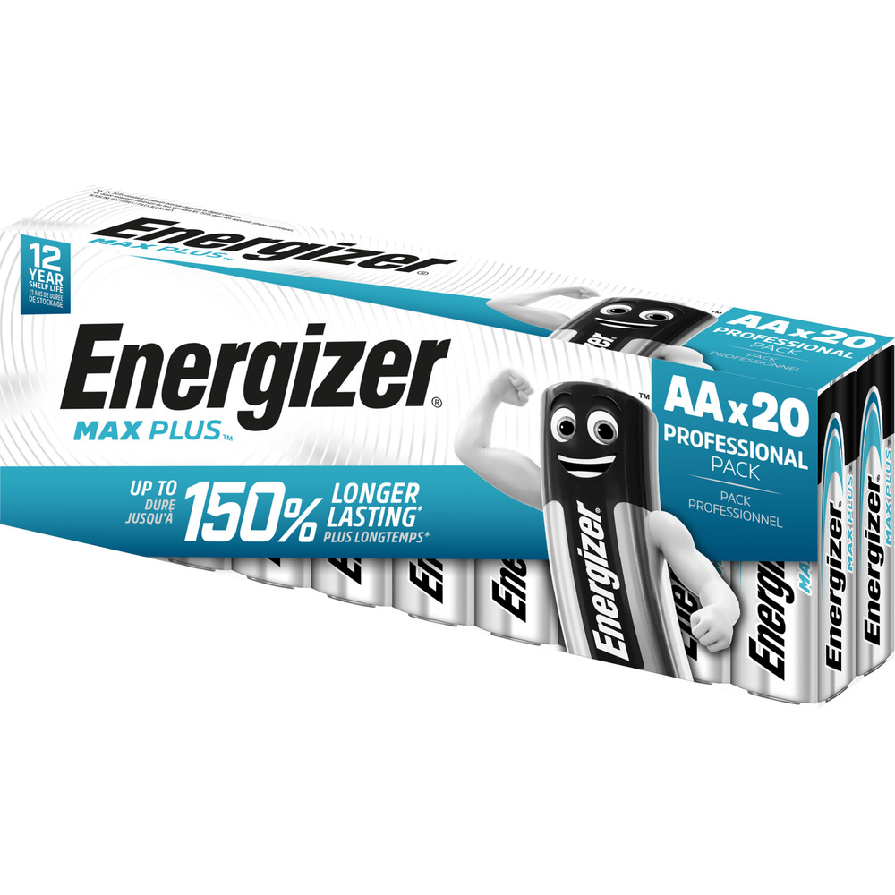 Energizer Alkaline-Batterien Max Plus 150 Mignon (AA) 20er Pack