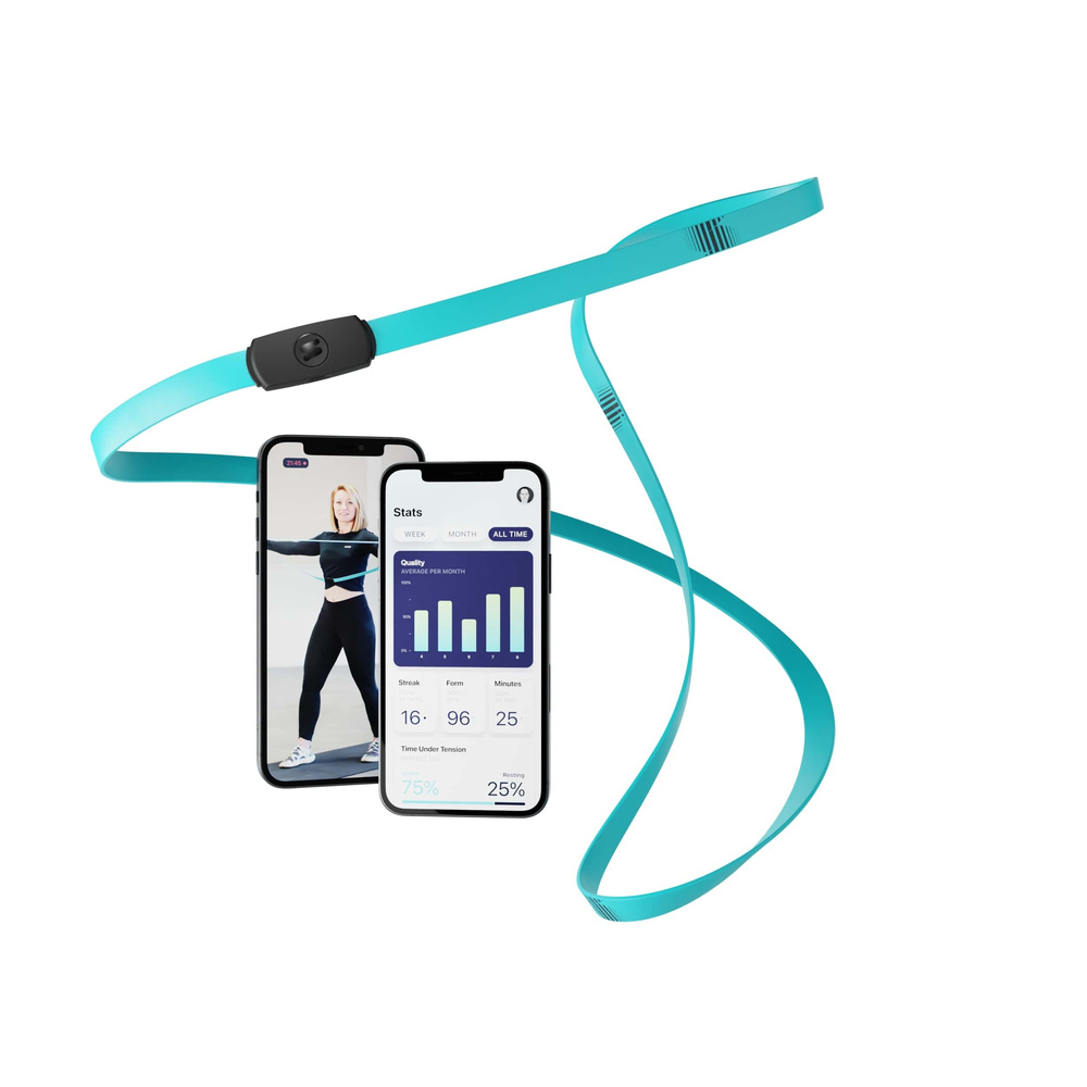 Straffr Smartes Fitnessband Medium, 5 - 15 kg Widerstand, Live-Feedback via Bluetooth-Sensor