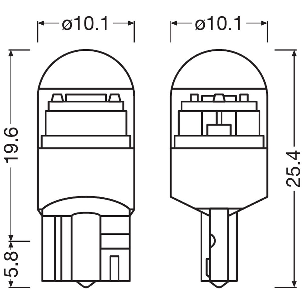 OSRAM Kfz-LED-Nachrüstlampe NIGHT BREAKER® LED W5W, für Stand- & Positionslicht, StVZO-konform
