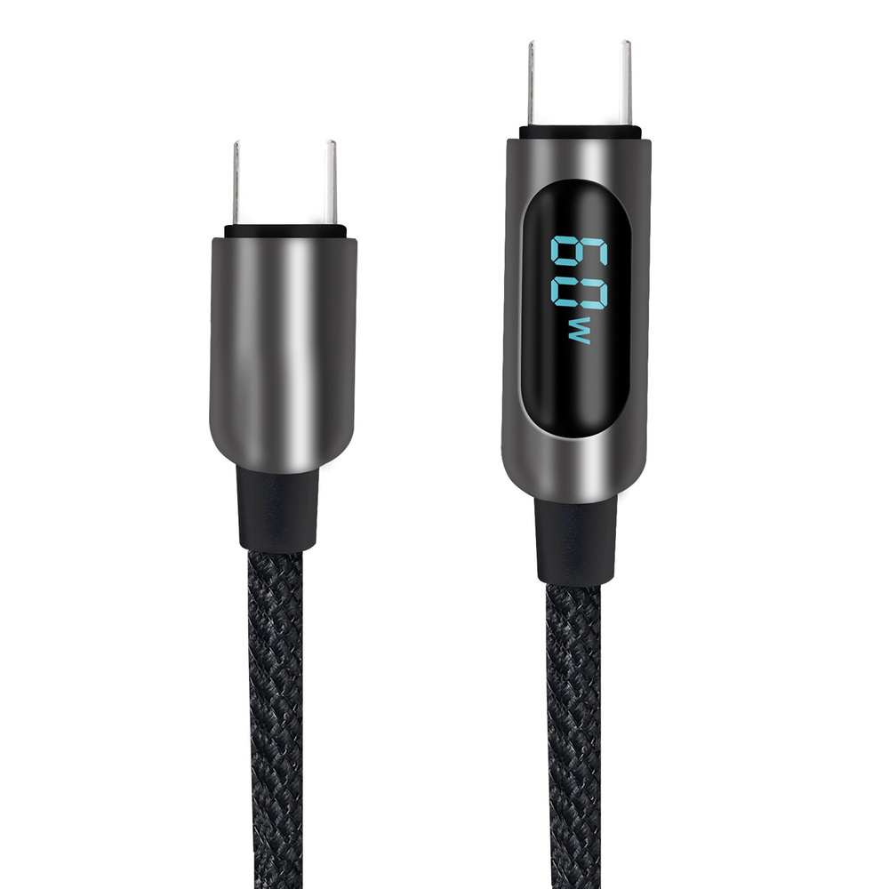 Fontastic USB-C-Lade-/Datenkabel KUVA, mit LED-Display, Power Delivery, 480 Mbit/s