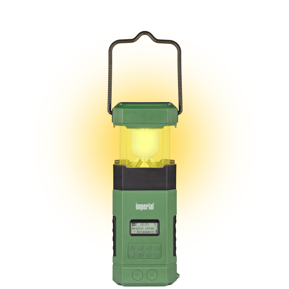 Imperial Kurbelradio OR3 mit LED-Laterne, UKW/DAB+, Solar-Panel, Handkurbel, Akku, Bluetooth