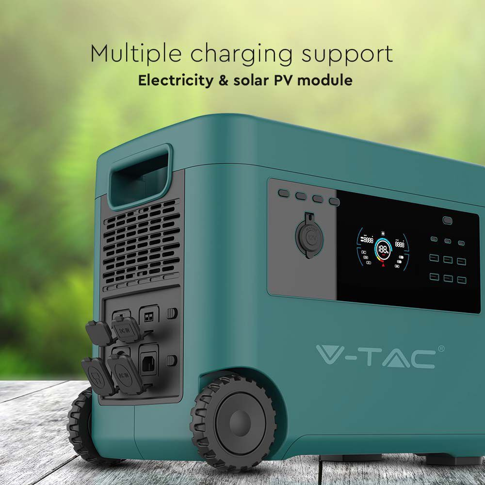 V-TAC LiFePO4-Stromspeicher mit 2016 Wh und 2000 W Ausgangsleistung, 42 Ah/44,8 V