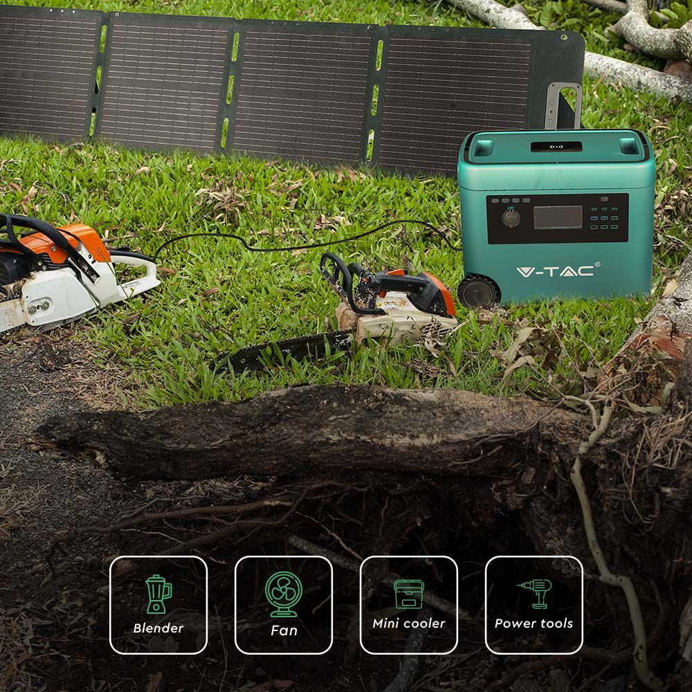 V-TAC LiFePO4-Stromspeicher mit 2016 Wh und 2000 W Ausgangsleistung, 42 Ah/44,8 V