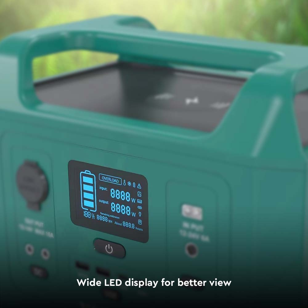 V-TAC LiFePO4-Stromspeicher VT-303N mit 288 Wh und 300 W Ausgangsleistung, 20 Ah/14,8 V