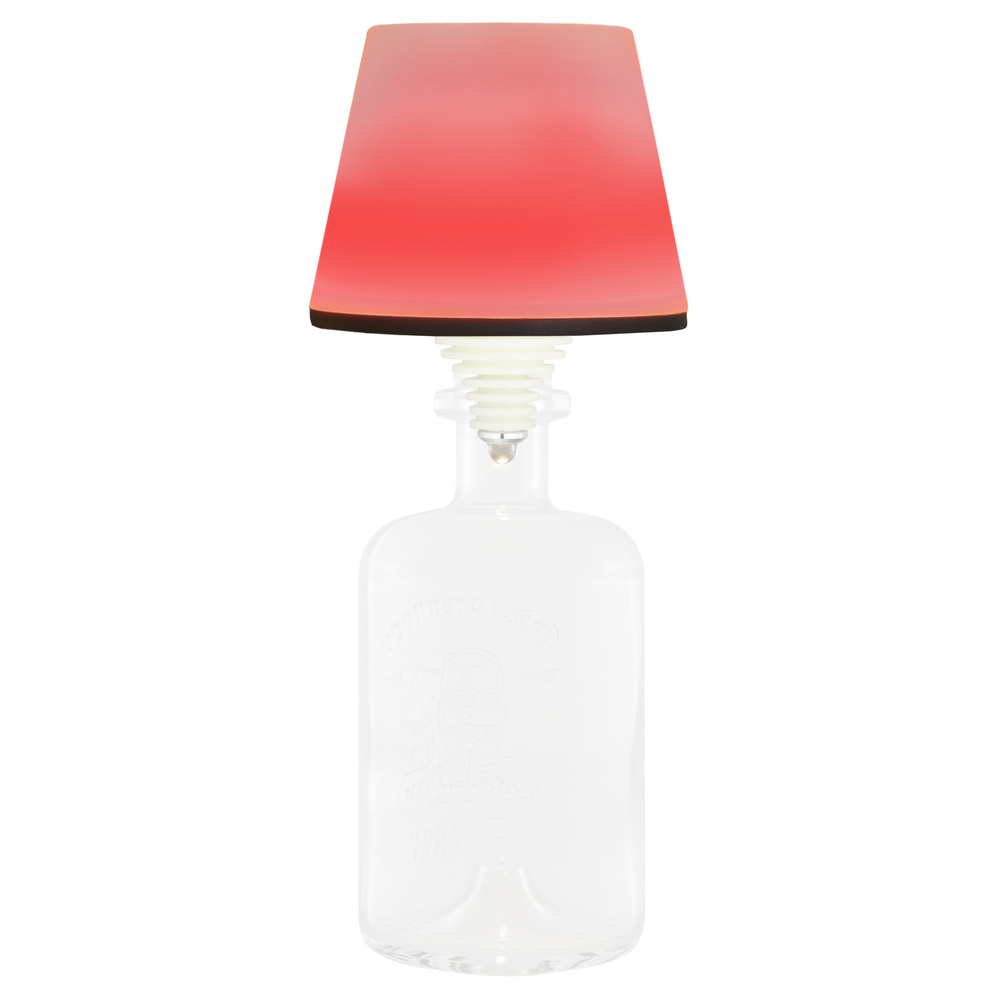 REV Akku-LED-Flaschenleuchte Lamprusco, RGBW, warmweiß, 3000 K, 130 lm, Touch-Dimmer, IP54