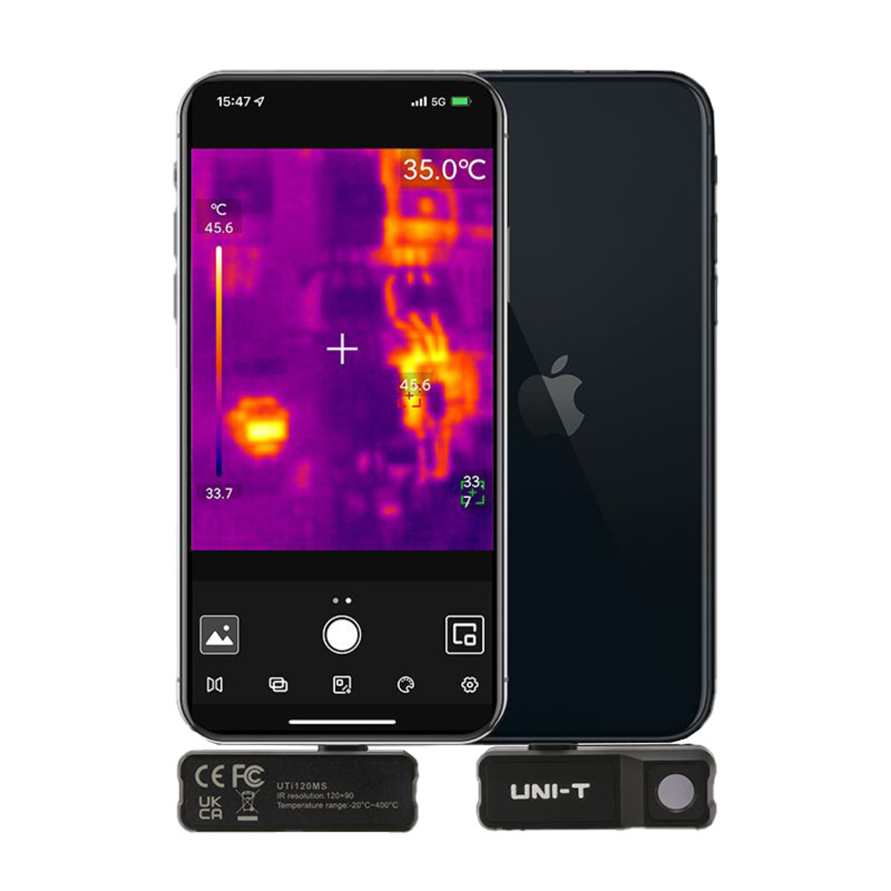 Uni-Trend Wärmebildkamera für Apple iPhone UTi20MS , -20 bis +400 °C