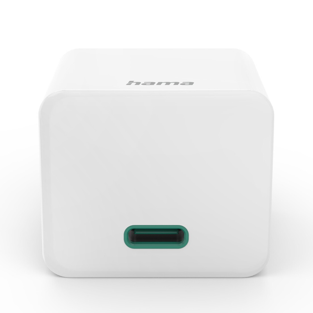 Hama Schnellladegerät, USB-C, PD/Qualcomm®/GaN, Mini-Ladegerät, 30 W, Weiß