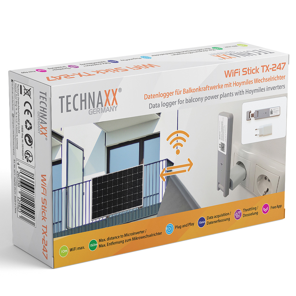 Technaxx WiFi-Stick TX-247 für Technaxx Microwechselrichter