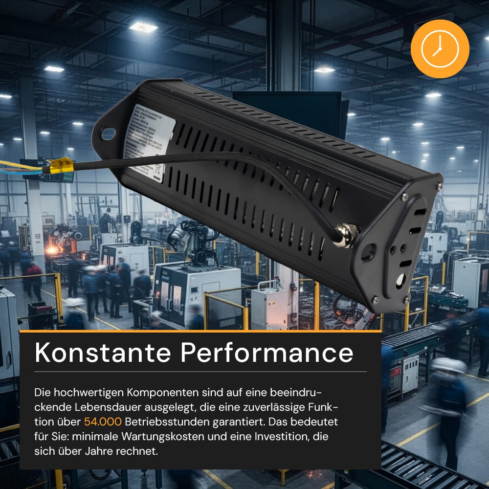 ENOVALITE 50-W-LED-Strahler Linear-HighBay 50, 6000 lm, 120 lm/W, 5000 K, neutralweiß, IP65