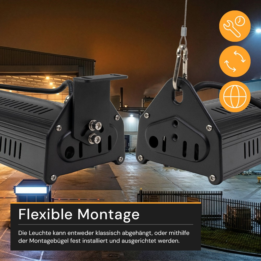 ENOVALITE 300-W-LED-Strahler Linear-HighBay 300,  36000 lm, 120 lm/W, 5000 K, neutralweiß, IP65