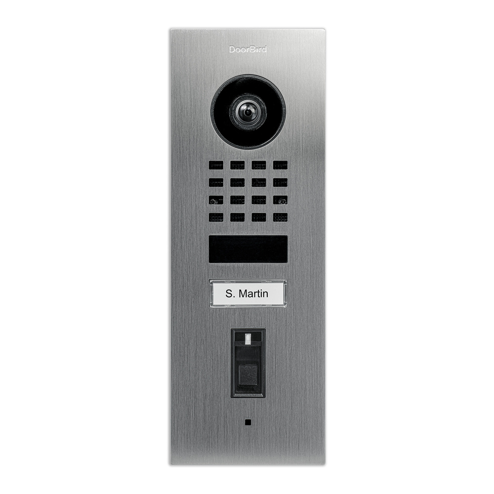 DoorBird Smart Home IP Video Türstation D1101FV Fingerprint 50 Unterputz, Edelstahl V4A, mit Fingerabdruckleser, WLAN