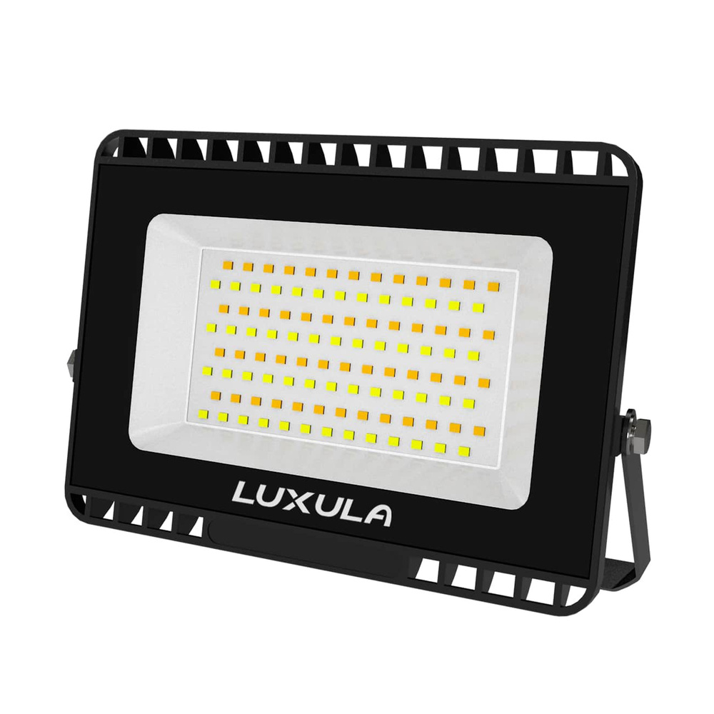 LUXULA 50-W-LED-Flutlichtstrahler mit CCT-Switch, 5000 lm, 100 lm/W, 3000/4000/6500 K, IP65