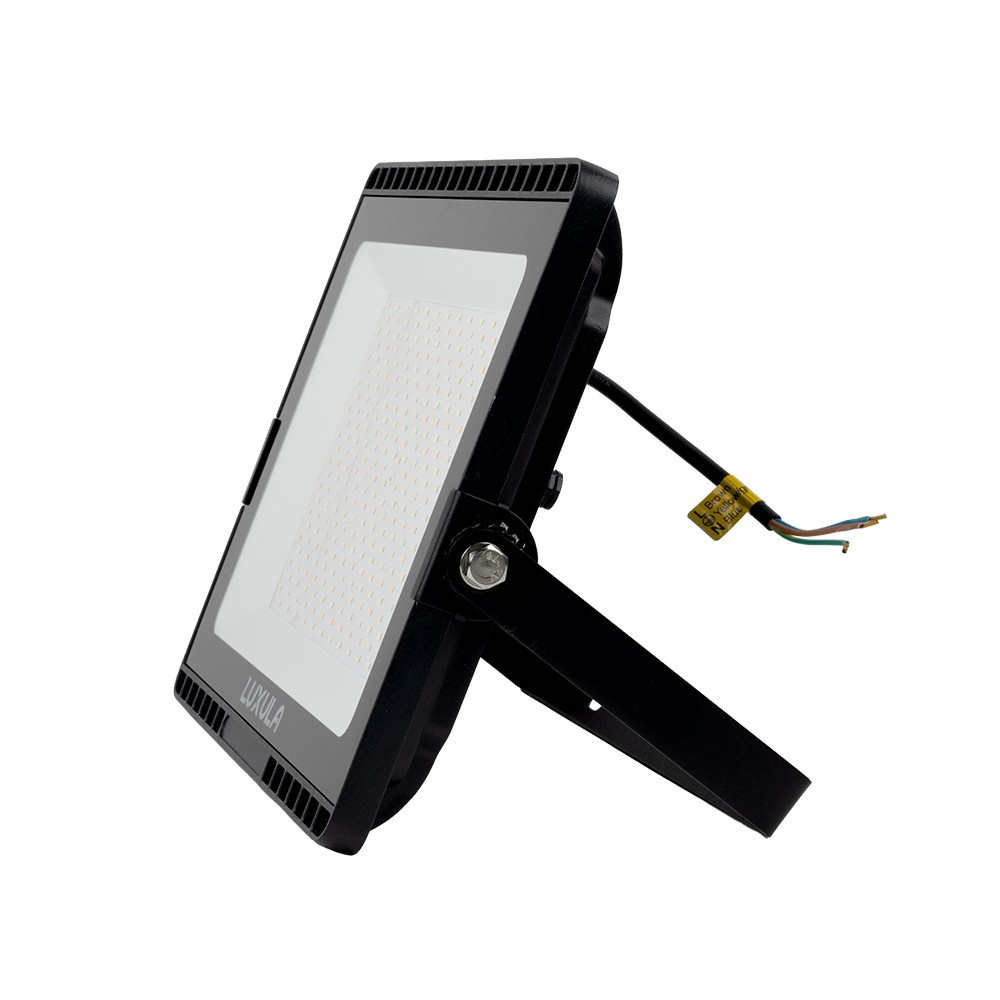 LUXULA 150-W-LED-Flutlichtstrahler mit CCT-Switch, 15000 lm, 100 lm/W, 3000/4000/6500 K, IP65
