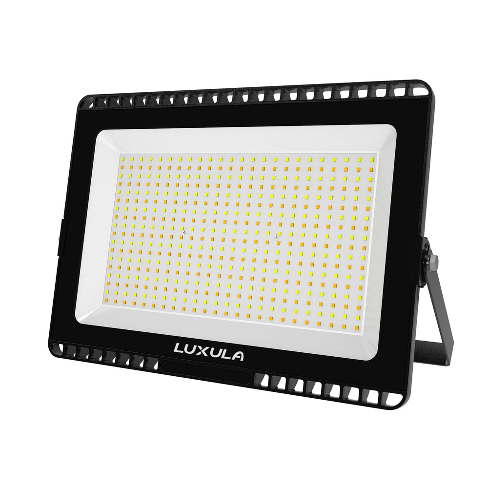 LUXULA 200-W-LED-Flutlichtstrahler mit CCT-Switch, 20000 lm, 100 lm/W, 3000/4000/6500 K, IP65