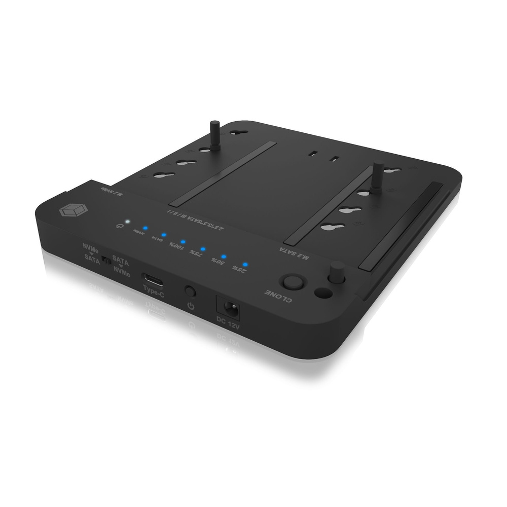 ICY BOX SSD-Docking-/Klonstation IB-2915MSCL-C31, für HDD/SSD/NVMe, Plug-&-Play