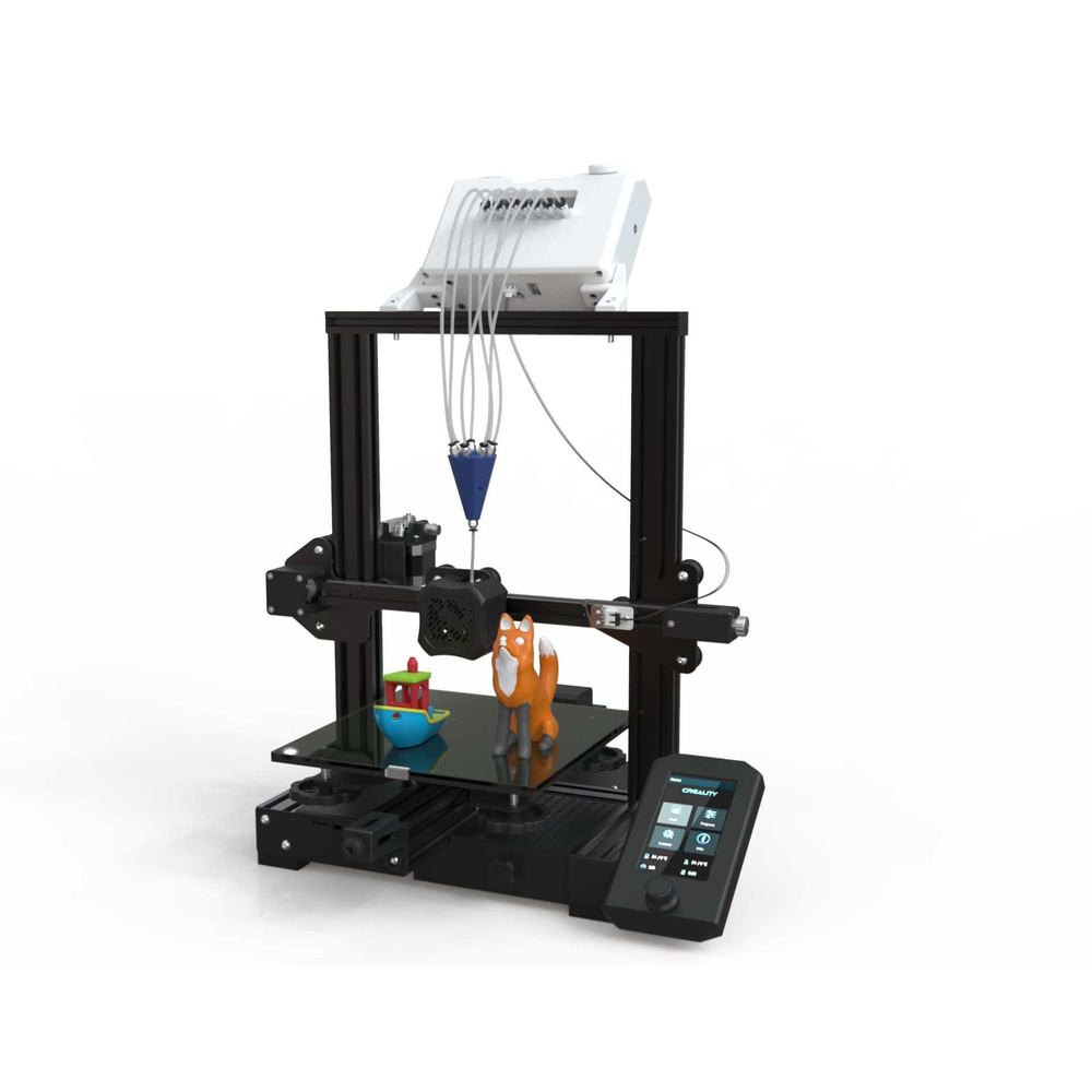 Co Print Multifilament-Modul, Nachrüstung von FFF-3D-Druckern, 7 Filamentslots