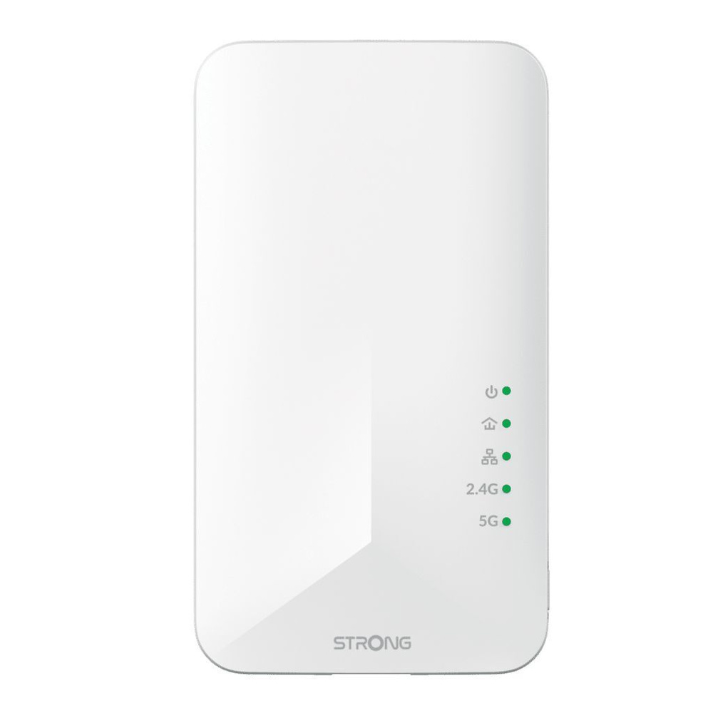 Strong 2er-WiFi-Powerline-Adapter-Kit 1000 Duo V2, max. 1.200 Mbit/s, 2,4/5 GHz