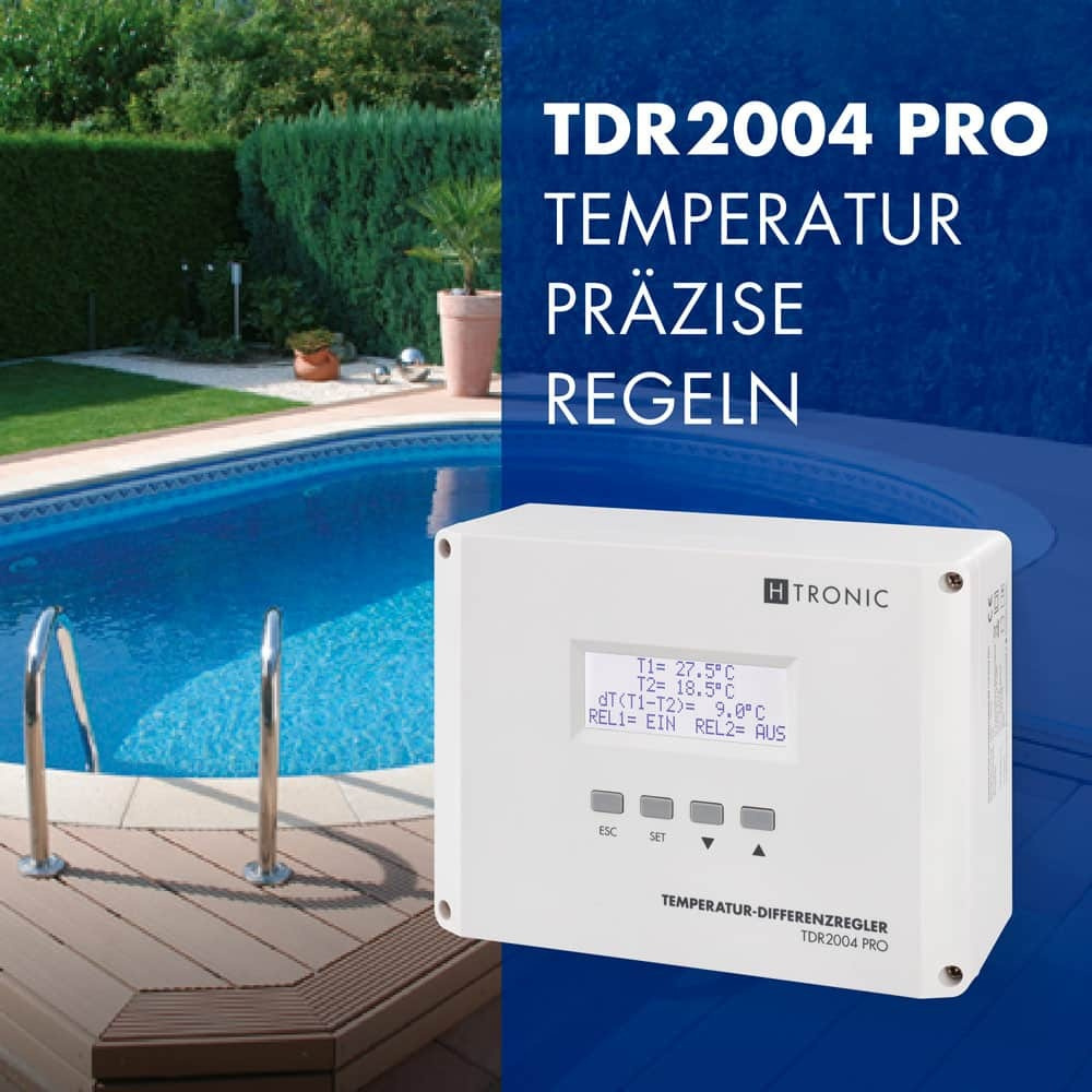 H-Tronic Temperatur-Differenzregler TDR2004 pro