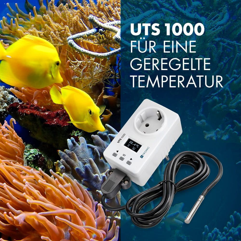 H-Tronic Universal-Temperaturschalter UTS 1000 inkl. Sensor, Länge 2 m, 2-adrig, Silikonkabel