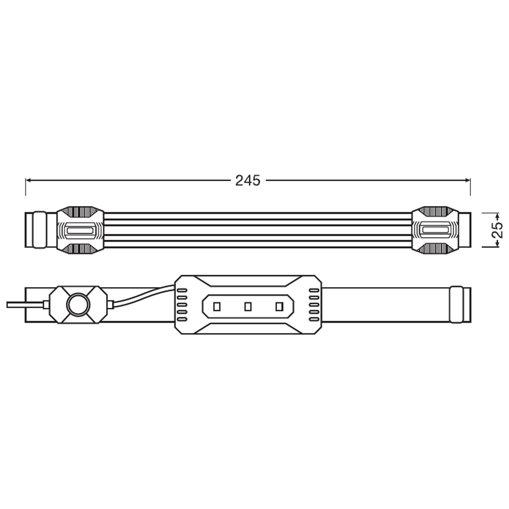 OSRAM LED-Stirnleuchte LEDinspect Flexible Headtorch, breiter Lichtaustritt, max. 115 lm, IP42
