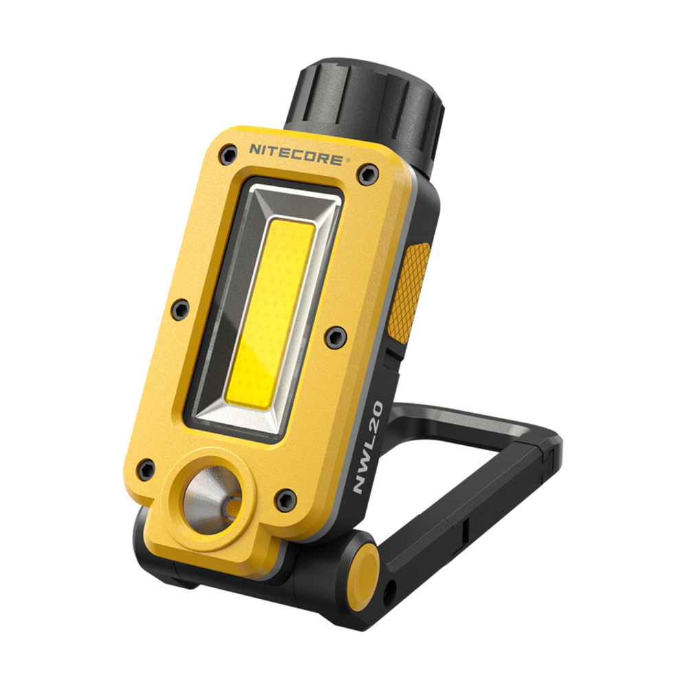 Nitecore NWL20 Arbeitsleuchte, 600 lm, COB-Flutlicht & LED-Spotlicht, integriertes Rotlicht