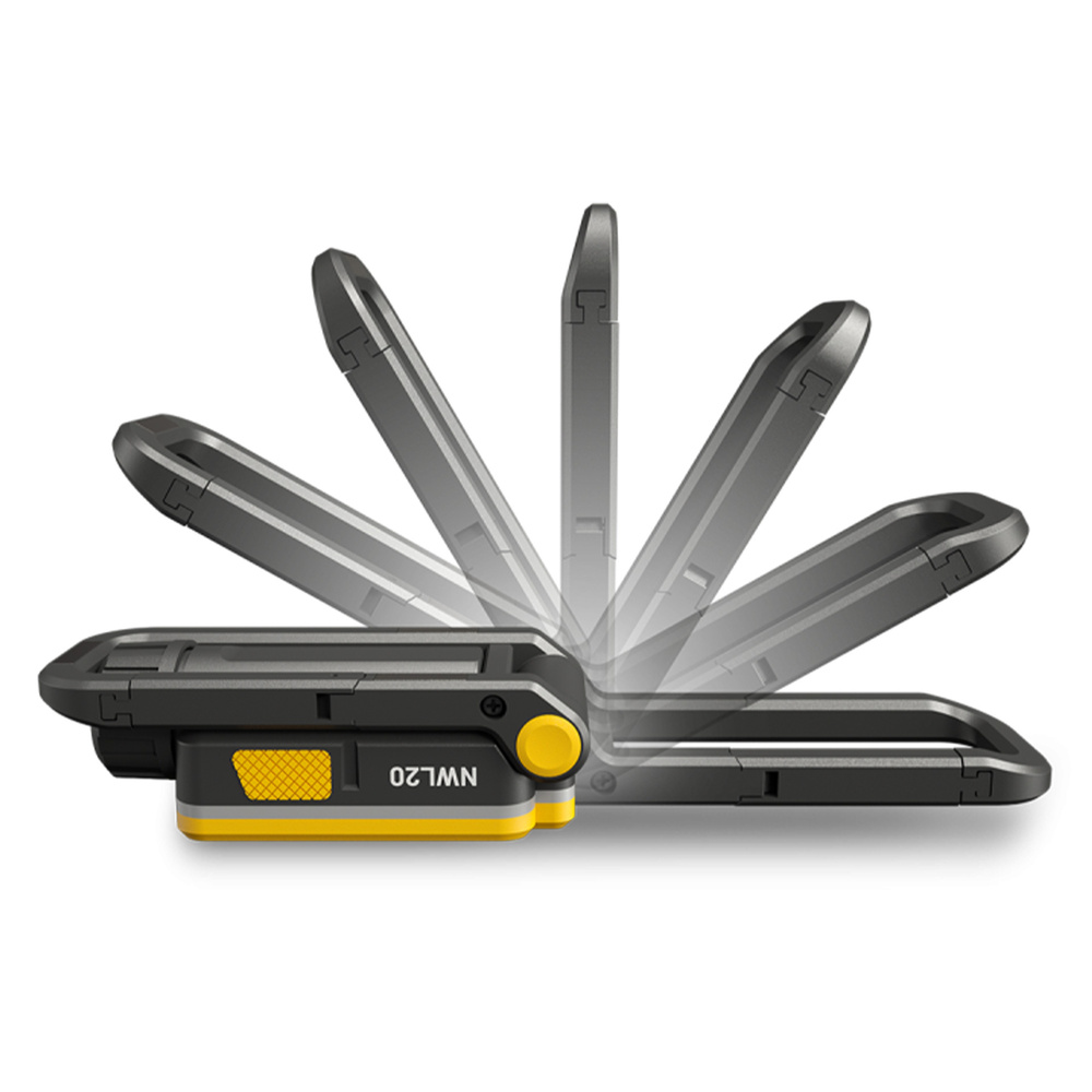 Nitecore NWL20 Arbeitsleuchte, 600 lm, COB-Flutlicht & LED-Spotlicht, integriertes Rotlicht