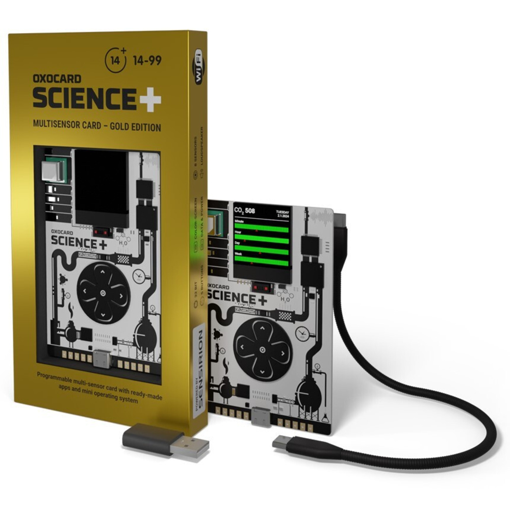 Oxocard Science Plus GOLD EDITION, Farbdisplay