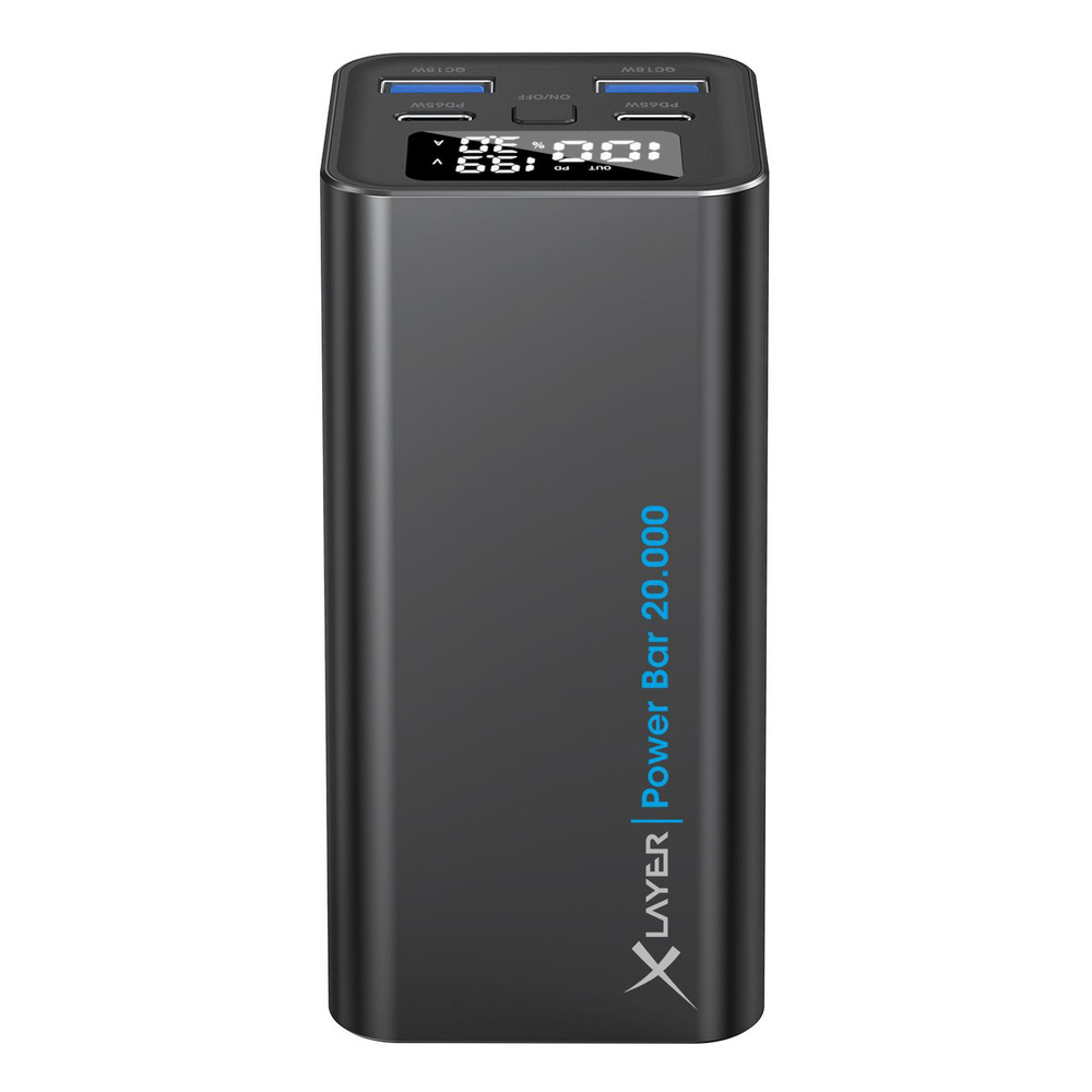 XLayer Powerbank PD 65W  20.000 mAh Black